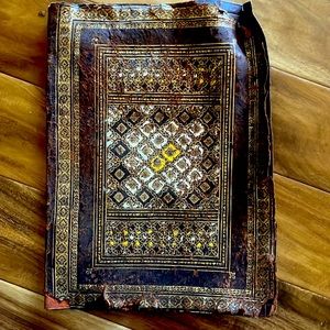 Antique leather portfolio